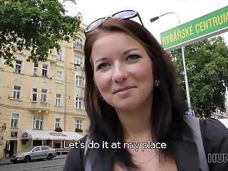 Real Czech Prostitute Takes Money For Public Fuck