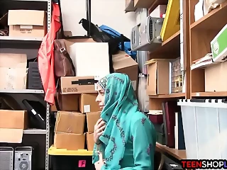 Hot Skinny Redhead Teen Shoplifter Caught And Fucked By Security